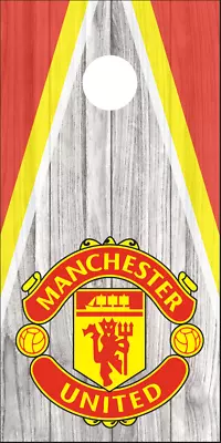Manchester United (2PCS) Cornhole Board Wraps Decals Vinyl Sticker • $49.98