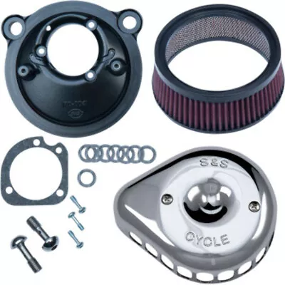 S&S Cycle Chrome Mini Tear Drop Air Cleaner Filter Intake Harley 2007+ Sportster • $323.95