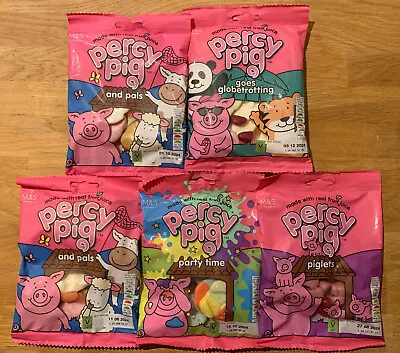 5 X Marks & Spencer Percy Pig Assorted Fruit Gums Sweets Gummy M&S • £9