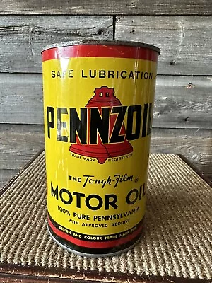 Vintage Pennzoil Motor Oil Imperial Quart Can • $91.07