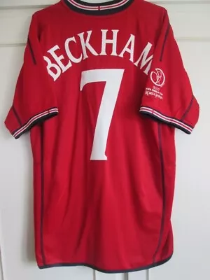 Beckham 7 England 2002-2004 Reversible  Away Football Shirt Size Medium 59052 • £99.99
