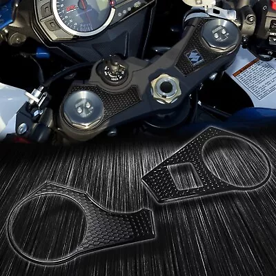 Handle Yoke Cover Triple-Tree Protector Pad 09-23 GSXR-1000 GSX Perforated Black • $19.88