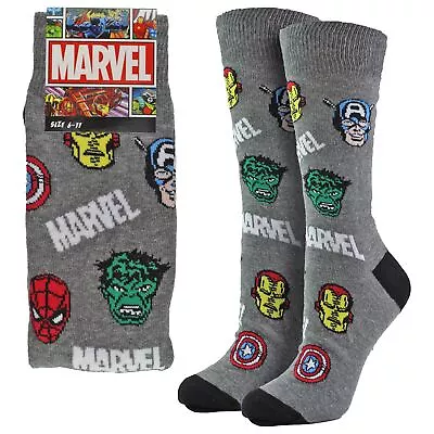 Mens Marvel Socks | Novelty Spiderman Hulk Socks | Marvel Gifts • £8.99