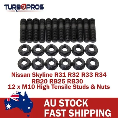 High Tensile Exhaust Manifold Stud Kit For Nissan Skyline R32 R33 RB20/RB25/RB30 • $60