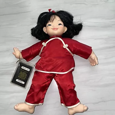 Vintage Beautiful M. Jacobsen Asian Girl Doll-Red Pajamas By Mieler Dolls • $30