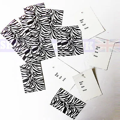 £2.41 • Buy New Style No/size/price Zebra Skin Cloth/ Garment Reference Tickets/stock/tags 