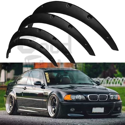 2  Fender Flares Extra Wide Body Wheel Arches For 3Series 335i 328i 325i E36 E46 • $57.99