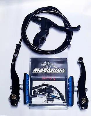 MOTOKING BMX PRO 8 V-BRAKE KIT BLACK/BLUE FITS - RedlineHaroSEdkGTMongoose • $50