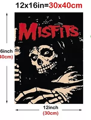 Misfits Punk 80s Band 12x16 Canvas Poster • $6