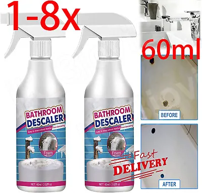 Bathroom Descaler Spray Jue Fish Bathroom Descaler Stubborn Stains Clean 60ml  • $19.34