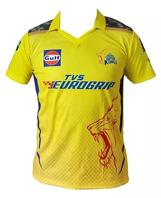 IPL Chennai Super Kings 2023 Jersey / Shirt T20 Cricket India CSK TATA • £14.99