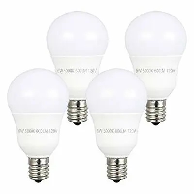 E17 Intermediate Base Led Bulbs 6w 60watt Equivalent G14 Globe Light Bulbs 500 • $23.58