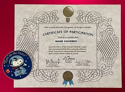 Grumman Apollo Lunar Module Team Member Award Rare Project Sterling Snoopy Decal • $159.99