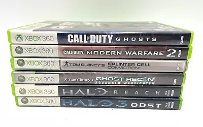 Lot Of 6 Mature XBOX 360 Games Shooting Call Of Duty Tom Clancy • $10.38