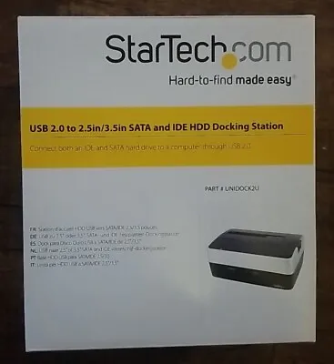 StarTech.com  2.5/3.5  SATA And IDE HDD Docking Station Part #UNIDOCK2U NIOB • $27.99