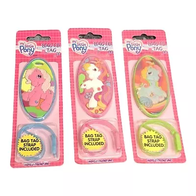 My Little Pony Luggage Bag Tag Y2K 2003 Vintage Set Of 3 • $45.95