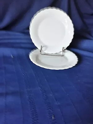 Mikasa  WHITE SILK   2  Bread & Butter Plates • $15