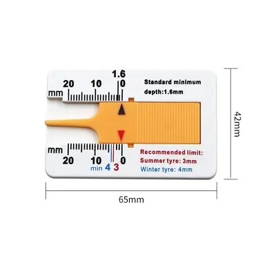 Tyre Tread Depth Gauge Car Tire Tread Measures Gauge Metric Gage Motors Tester • $4.99