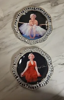 Set Of Two Marilyn Monroe Jeweled Tribute Plates • $54.99