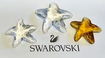 ⭐ Swarovski Crystal 2005 SCS Limited Edition Mini Starfish Trio Lot Of Figurines • $10