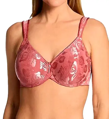 Wacoal 85567 Awareness Underwire Bra 34DDD Baroque Rose Full Coverage $68 NWT • $34.95