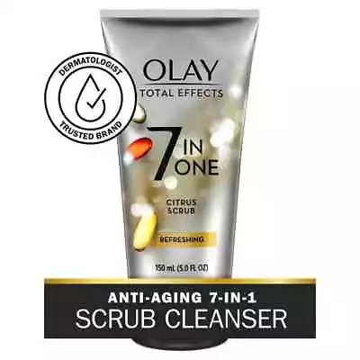 Olay Total Effects Face Wash 7 In 1 Refreshing Citrus Scrub Everyday Care For • $10.50