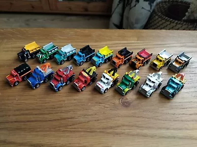 17x Dump / Tow / Cargo Trucks - Micro Machines Joblot - Vintage Galoob • £41