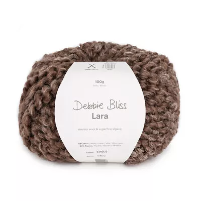 Debbie Bliss Lara Brown #03 - Chunky Boucle 58% Wool 42% Alpaca100g Balls $14.50 • $14.50