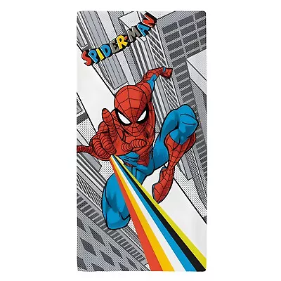 Marvel Spider-Man Ultimate Character 100% Cotton Velour Beach Towel • £11.99