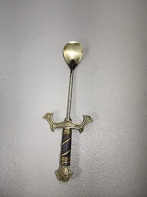 Vintage Bar Tool Spoon Mixer Battle Medieval Viking Sword Handles Very Cool! • $19.95