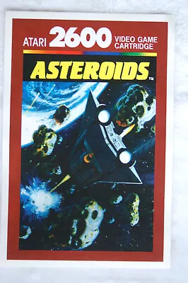 Astroids Video Game Promotional Poster Atari 2600 1980s  • $4