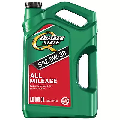 Quaker State Motor Oil All Mileage Synthetic Blend 5W - 30 Motor Oil 5 Quart • $23.49