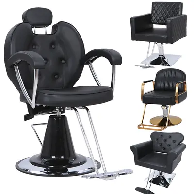 New Classic 360° Swivel Styling Salon Chair Adjustable Barber Chair Hairdressing • £34.95
