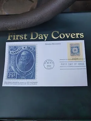 $1 • Buy 2002 FDC Hawaiian Missionaries 13 Cent Stamp Mystic