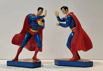 Extremely Rare! Superman Classic Figurine Bookends Statue Set • $250