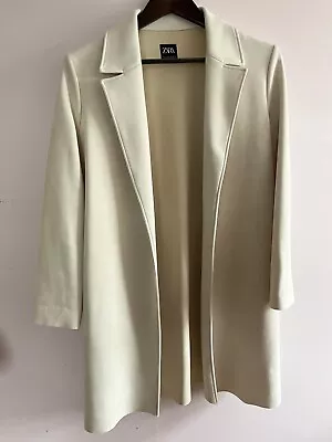 ZARA Trench Coat Size S US EU S Ivory Color • $33