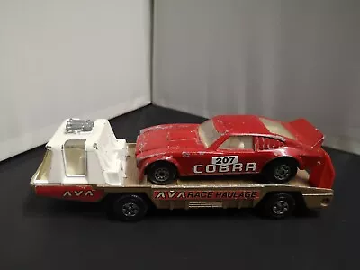 B236-matchbox Super Kings K-2-d Ava  Racing Car Transporter With Ford Mustang • $37.32