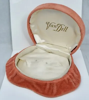 Vintage Large Van Dell Pink Jewelry Bracelet Pin Display Presentation Box Retro • $58