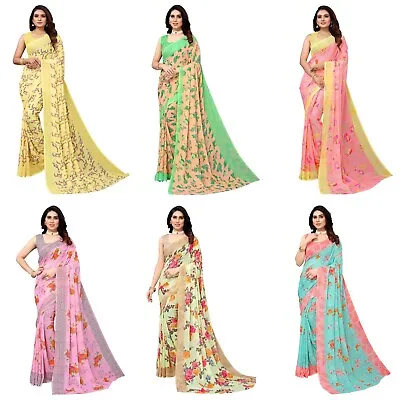 £12.95 • Buy Saree Blouse New Sari Indian Pakistani Wedding Designer Bollywood Party Wear