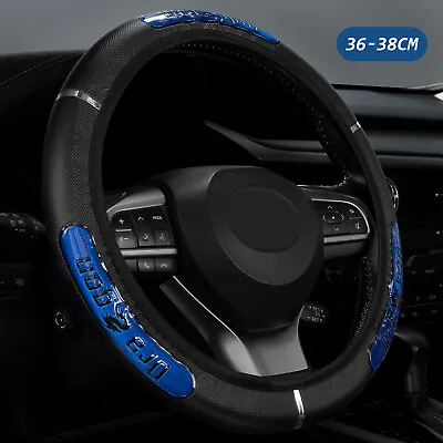 Car Steering Wheel Cover Reflective Breathable Anti-slip Accessories Black&Blue • $8.99