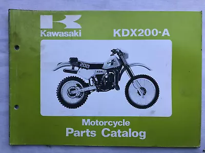 Kawasaki Kdx250-a Parts Manual Catalog 99910-1303-01 • $30