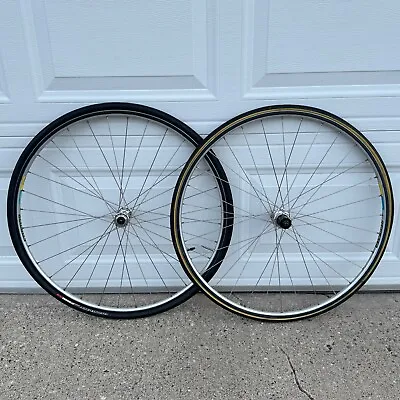 Vintage Dura Ace 7400 Wheelset 700C Mavic Open 4 Ceramic Rims Road Bike Wheels • $212.50