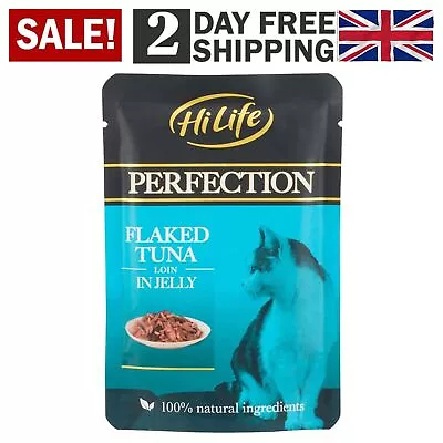 £17.11 • Buy HiLife Perfection Wet Cat Food Flaked Tuna Loin In Jelly 18 Pouches X 70g