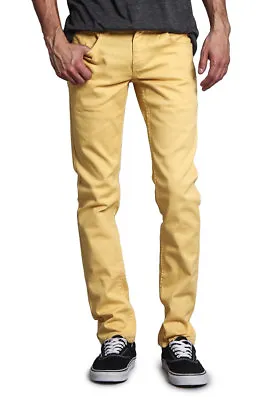 Victorious Men's Skinny Fit Jeans Stretch Colored Pants   DL937 - FREE SHIP • $32.95