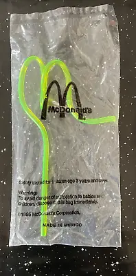 1995 McDonald's M Shaped Plastic Straw Sealed  • $7.46