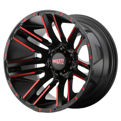 20 Inch Black Red Wheels Rims  FOR Jeep Wrangler JK Moto Metal MO978 20x10  • $357