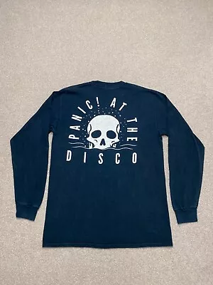 Panic At The Disco Long-Sleeve T-Shirt Size UK Medium Gildan Black Men's • £11.99