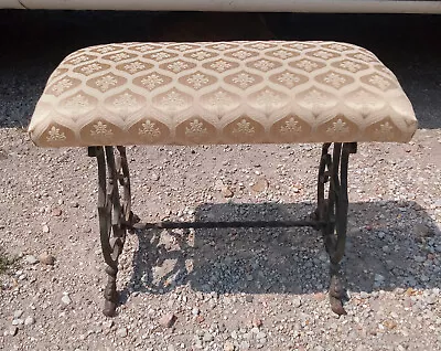 Mid Century Cast Iron Vanity Bench  (VB104) • $314.10