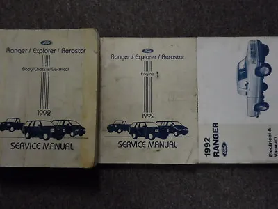 1992 Ford RANGER TRUCK Service Shop Repair Workshop Manual Set OEM Factory  • $144.95