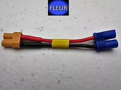 EC2 Male To XT30 Style Female RC Adapter 18 AWG  FLEUR  • $9.31